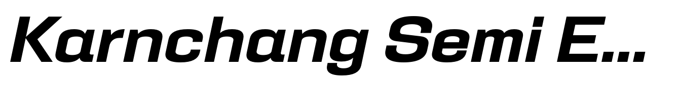 Karnchang Semi Expanded Semi Bold Italic